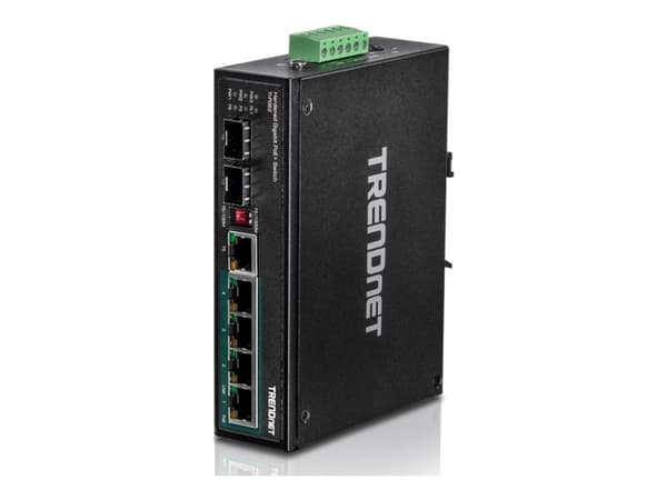 Trendnet TI-PG62, Hallitsematon, Gigabit Ethernet (10/100/1000), Täysin kaksipuolinen, Power over Ethernet -tuki, Seinäkiinnitteinen