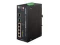 Miniatyrbild 1 av 5: PLANET IGS-624HPT - Switch - 4 x 10/100/1000 (PoE+) + 2 x Gigabit SFP - DIN-skenmonterbar, väggmonterbar - PoE+ (120 W) - Likström