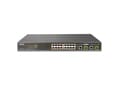 Miniatyrbild 3 av 5: PLANET FGSW-1816HPS - Switch - Administrerad - 16 x 10/100 + 2 x kombinations-Gigabit SFP - skrivbordsmodell