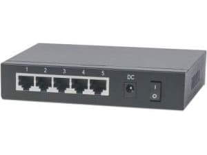 INTELLINET 561082 Intellinet PoE/PoE+ Passthrough Gigabit Switch 5x 10/100/1000 (1xPD, 4xPSE) 68W