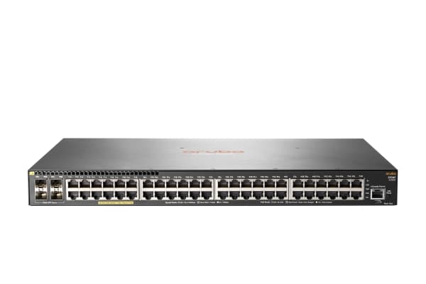 HPE Aruba 2930F 48G PoE+ 4SFP - Switch - L3 - Styrt - 48 x 10/100/1000 (PoE+) + 4 x Gigabit SFP (opplink) - rackmonterbar - PoE+ (370 W)