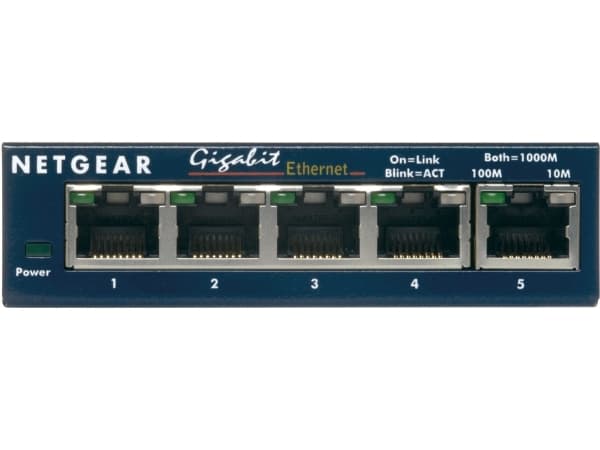 NETGEAR GS105, Hallitsematon, Gigabit Ethernet (10/100/1000), Täysin kaksipuolinen