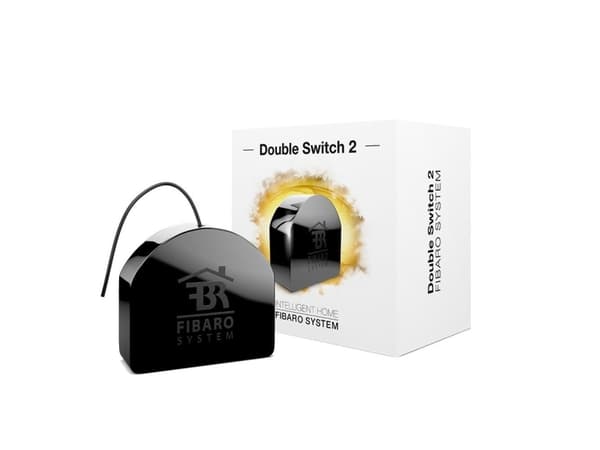 Fibaro Double Switch 2 - Sokkelkontakt - trådløs - Z-Wave, Z-Wave Plus