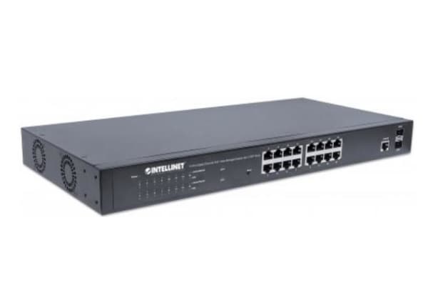 Intellinet 561341, Hallittu, L2+, Gigabit Ethernet (10/100/1000), Power over Ethernet -tuki, Telineasennus, 1U