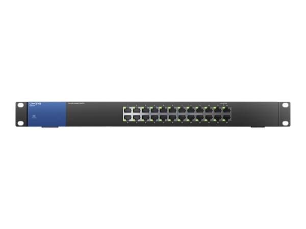Linksys LGS124, Hallitsematon, L2, Gigabit Ethernet (10/100/1000), Telineasennus, 1U