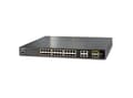 Miniatyrbild 3 av 5: PLANET GS-4210-24P4C - Switch - Administrerad - 24 x 10/100/1000 (PoE+) + 4 x kombinations-Gigabit SFP - skrivbordsmodell, rackmonterbar - PoE+ (220
