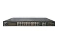 Miniatyrbild 1 av 5: PLANET GS-4210-24P4C - Switch - Administrerad - 24 x 10/100/1000 (PoE+) + 4 x kombinations-Gigabit SFP - skrivbordsmodell, rackmonterbar - PoE+ (220
