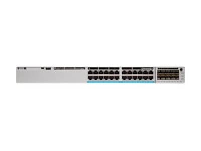 Cisco Catalyst C9300-24U-E, Hallittu, L2/L3, Gigabit Ethernet (10/100/1000), Täysin kaksipuolinen, Telineasennus