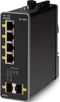 Miniatyrbild 4 av 4: Cisco Industrial Ethernet 1000 Series - Switch - Administrerad - 4 x 10/100/1000 (PoE+) + 2 x 1000Base-X SFP (upplänk) - DIN-skenmonterbar - PoE+ - l