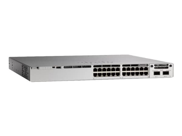 Cisco Catalyst 9300 - Network Essentials - switch - Administrerad - 24 x 100/1000/2500/5000/10000 (UPOE) - rackmonterbar - UPOE (560 W)