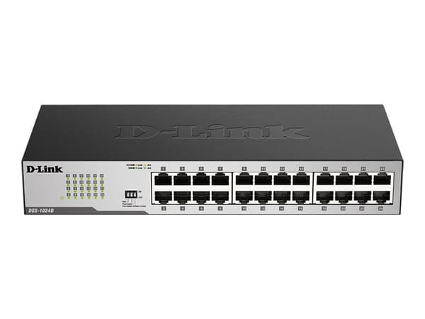 D-Link DGS 1024D - Switch - 24 x 10/100/1000 - skrivbordsmodell