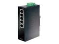 Miniatyrbild 1 av 5: PLANET IGS-501T - Switch - 5 x 10/100/1000 - DIN-skenmonterbar - Likström