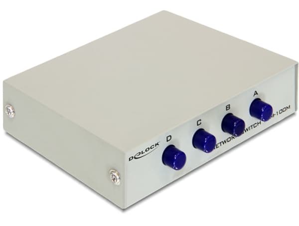Delock - Switch - 4 x 10/100 - skrivbordsmodell