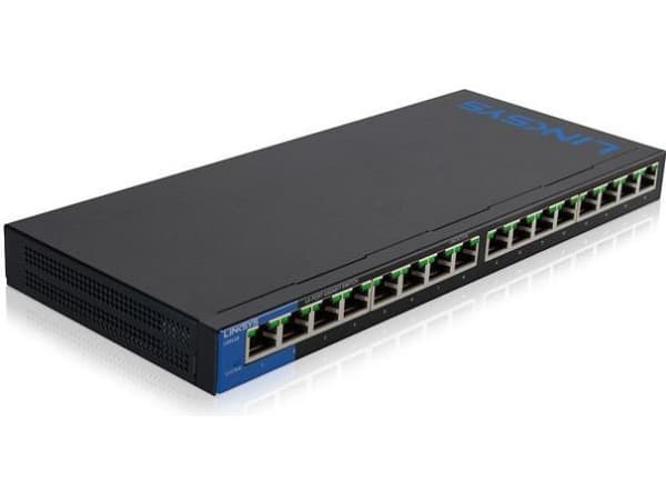 Linksys Business LGS116P - Switch - ohanterad - 8 x 10/100/1000 (PoE+) + 8 x 10/100/1000 - skrivbordsmodell, väggmonterbar - PoE+ (80 W) - AC 100/230
