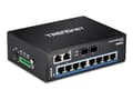 Miniatyrbild 5 av 5: TRENDnet TI-G102 - Switch - ohanterad - 8 x 10/100/1000 + 2 x kombinations-Gigabit SFP - DIN-skenmonterbar, väggmonterbar - likström - TAA-kompatibel