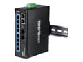 Miniatyrbild 2 av 5: TRENDnet TI-G102 - Switch - ohanterad - 8 x 10/100/1000 + 2 x kombinations-Gigabit SFP - DIN-skenmonterbar, väggmonterbar - likström - TAA-kompatibel