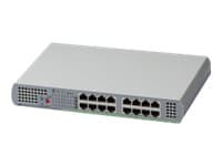 Allied Telesis CentreCOM AT-GS910/16 - Switch - ikke-styrt - 16 x 10/100/1000 - stasjonær Grå
