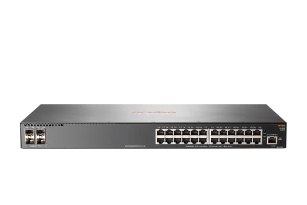 HPE Aruba 2930F 24G 4SFP - Switch - L3 - Administrerad - 24 x 10/100/1000 + 4 x gigabit SFP (upplänk) - rackmonterbar