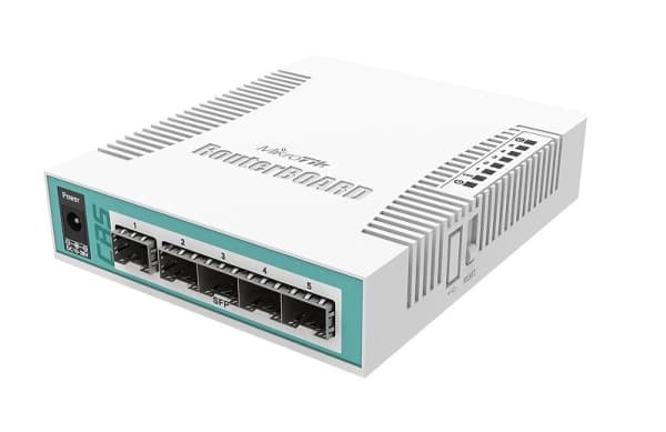 MikroTik RouterBOARD Cloud Router Switch CRS106-1C-5S - Switch - smart - 5 x Gigabit SFP + 1 x kombo-Gigabit SFP - stasjonær - PoE