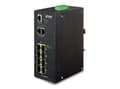 Miniatyrbild 2 av 5: PLANET IGS-10080MFT - Switch - Administrerad - 8 x SFP + 2 x 10/100/1000 - DIN-skenmonterbar