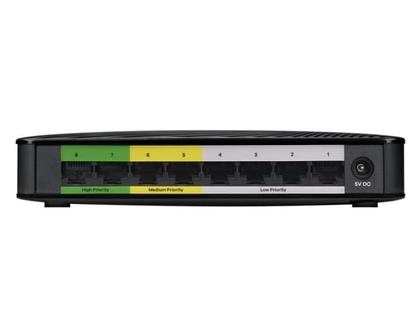 Zyxel GS-108S v2 Gigabit Ethernet (10/100/1000) Svart