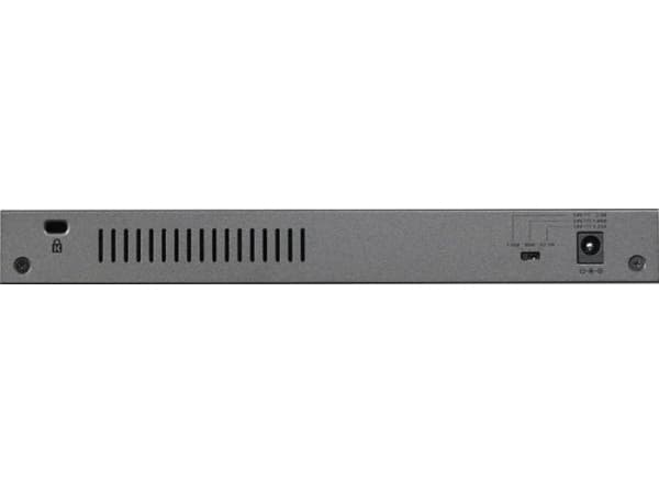 NETGEAR GS108PP - Switch - 8 x 10/100/1000 (PoE+) - stasjonær, rackmonterbar, veggmonterbar - PoE+ (123 W) - DC-strøm