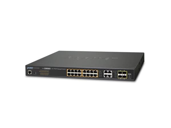 PLANET GS-4210-16P4C, Hallittu, L2/L4, Gigabit Ethernet (10/100/1000), Power over Ethernet -tuki, Telineasennus, 1U