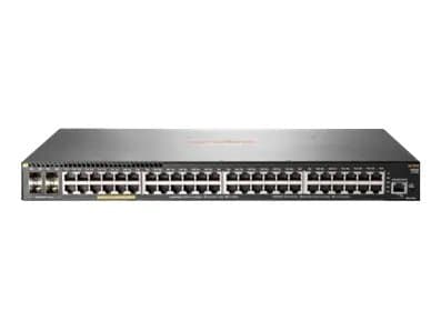 HPE Aruba 2930F 48G PoE+ 4SFP+ - Switch - L3 - Styrt - 48 x 10/100/1000 (PoE+) + 4 x 1 Gigabit / 10 Gigabit SFP+ (opplink) - rackmonterbar - PoE+ (37