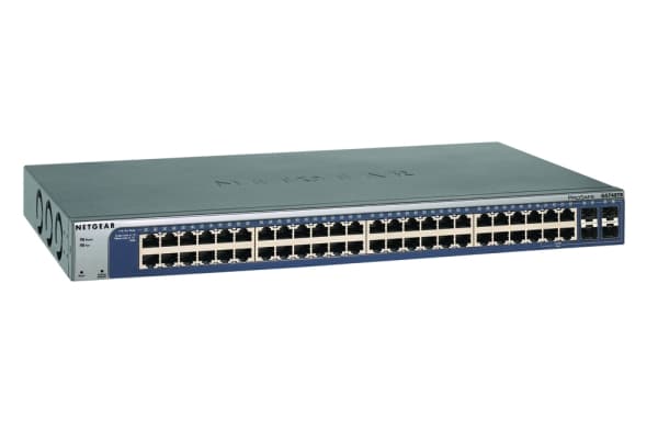 NETGEAR Smart GS748T - V5 - switch - L3 Lite - Styrt - 48 x 10/100/1000 + 2 x Gigabit SFP + 2 x kombo-Gigabit SFP - stasjonær, rackmonterbar