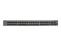Miniatyrbilde 1 av 5: NETGEAR Smart GS748T - V5 - switch - L3 Lite - Styrt - 48 x 10/100/1000 + 2 x Gigabit SFP + 2 x kombo-Gigabit SFP - stasjonær, rackmonterbar