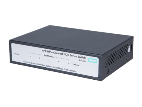 HPE OfficeConnect 1420 5g - Switch - ohanterad - 5 x 10/100/1000 - skrivbordsmodell