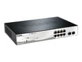 Miniatyrbild 3 av 5: D-Link Web Smart DGS-1210-10P - Switch - Administrerad - 8 x 10/100/1000 (PoE+) + 2 x Gigabit SFP - skrivbordsmodell - PoE+ (78 W)