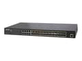 Miniatyrbild 1 av 5: PLANET GS-5220-16S8CR - Switch - Administrerad - 24 x Gigabit SFP + 8 x delad 10/100/1000 - rackmonterbar
