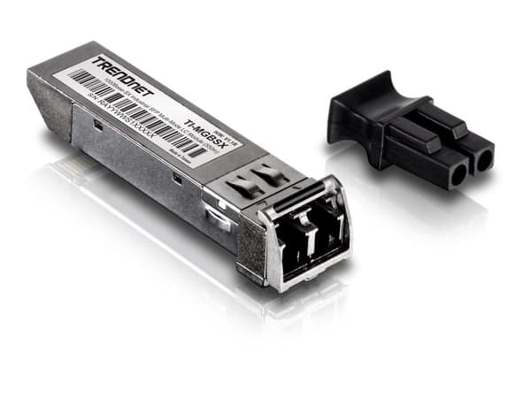 TRENDnet TI-MGBSX - SFP (mini-GBIC) transceiver modul - GigE - 1000Base-SX - LC multimodus - op til 550 m - 850 nm