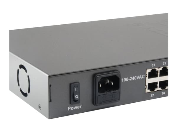 LevelOne FGP-3400W380 - Switch - 32 x 10/100 (PoE+) + 2 x 10/100/1000 - rackmonterbar, stasjonær - PoE+ (380 W)