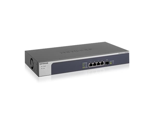 NETGEAR XS505M - Switch - ohanterad - 4 x 10 Gigabit Ethernet + 1 x 10 Gigabit SFP+ - skrivbordsmodell, rackmonterbar