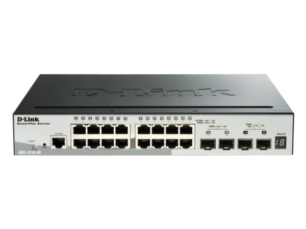 D-Link DGS 1510-52XMP - Switch - L3 - smart - 48 x 10/100/1000 (PoE+) + 4 x 10 Gigabit SFP+ - rackmonterbar - PoE+ (370 W)