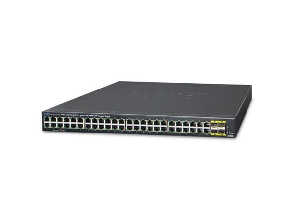 PLANET GS-4210-48T4S - Switch - Administrerad - 48 x 10/100/1000 + 4 x Gigabit SFP - rackmonterbar