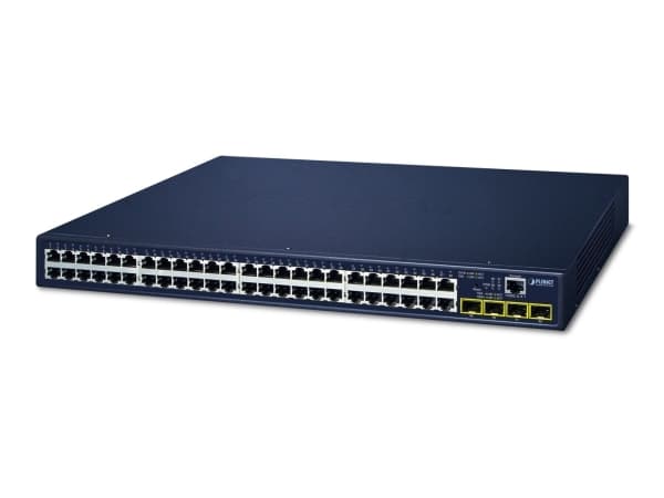 PLANET GS-4210-48T4S - Switch - Administrerad - 48 x 10/100/1000 + 4 x Gigabit SFP - rackmonterbar