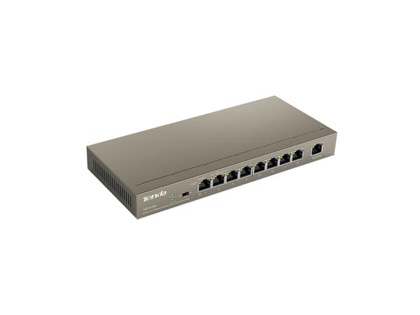 Tenda TEF1109P-8-63W - Switch - ikke-styrt - 8 x 10/100 (PoE+) + 1 x 10/100 - stasjonær - PoE+ (58 W)