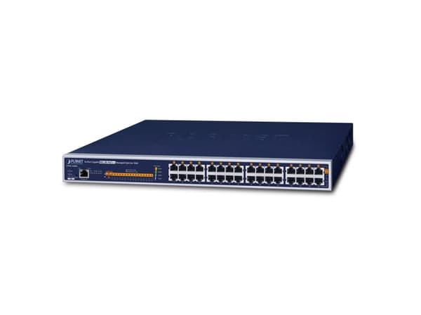 PLANET UPOE-1600G, hanterad, Gigabit Ethernet (10/100/1000), Strömförsörjning via Ethernet (PoE) stöd, Rackmontering, 1U