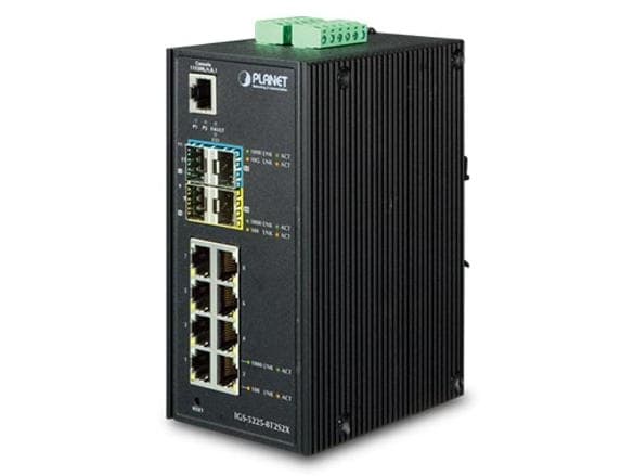 PLANET IGS-5225-8T2S2X, Hallittu, L3, Gigabit Ethernet (10/100/1000), Seinäkiinnitteinen