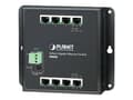 Miniatyrbild 1 av 5: PLANET WGS-803 - Switch - ohanterad + 8 x 10/100/1000 - DIN-skenmonterbar, väggmonterbar - Likström