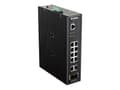 Miniatyrbild 3 av 5: D-Link DIS 200G-12S - Switch - Administrerad - 10 x 10/100/1000 + 2 x SFP - DIN-skenmonterbar, väggmonterbar - Växelström 120/230 V/likström 46 - 54