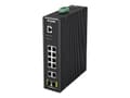 Miniatyrbild 2 av 5: D-Link DIS 200G-12S - Switch - Administrerad - 10 x 10/100/1000 + 2 x SFP - DIN-skenmonterbar, väggmonterbar - Växelström 120/230 V/likström 46 - 54