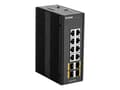 Miniatyrbild 2 av 5: D-Link DIS 300G-12SW - Switch - Administrerad - 8 x 10/100/1000 + 4 x 100/1000 SFP - DIN-skenmonterbar, väggmonterbar