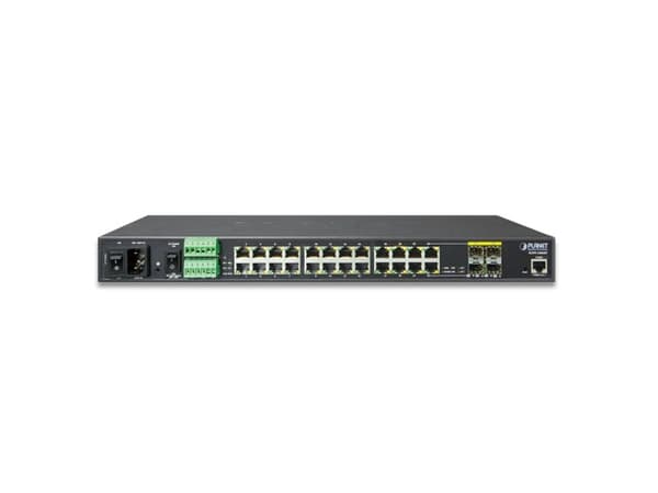 PLANET IGSW-24040T - Switch - L2+ - Administrerad - 24 x 10/100/1000 + 4 x delad Gigabit SFP - skrivbordsmodell