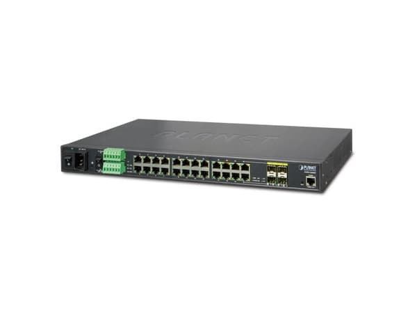 PLANET IGSW-24040T - Switch - L2+ - Administrerad - 24 x 10/100/1000 + 4 x delad Gigabit SFP - skrivbordsmodell