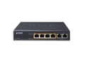 Miniatyrbild 5 av 5: PLANET FSD-604HP, Ohanterad, Fast Ethernet (10/100), Full duplex, Strömförsörjning via Ethernet (PoE) stöd