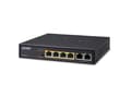 Miniatyrbild 1 av 5: PLANET FSD-604HP, Ohanterad, Fast Ethernet (10/100), Full duplex, Strömförsörjning via Ethernet (PoE) stöd